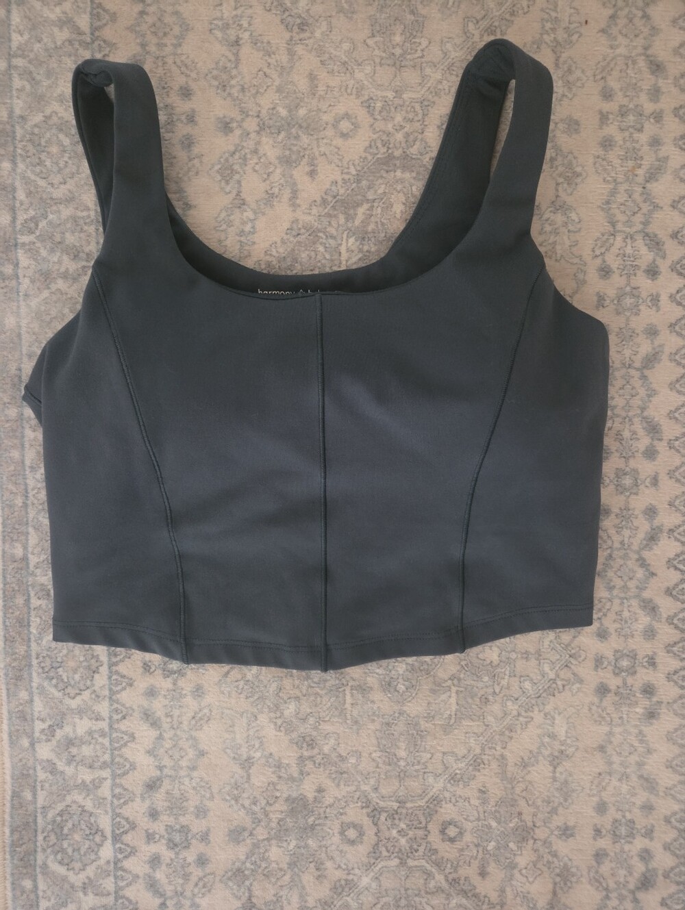 Forest Green Scoop Neck Sports Bra